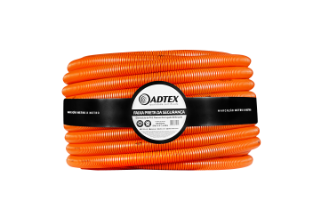 Eletroduto Corrugado Flexivel - PVC laranja x 50 metros.png